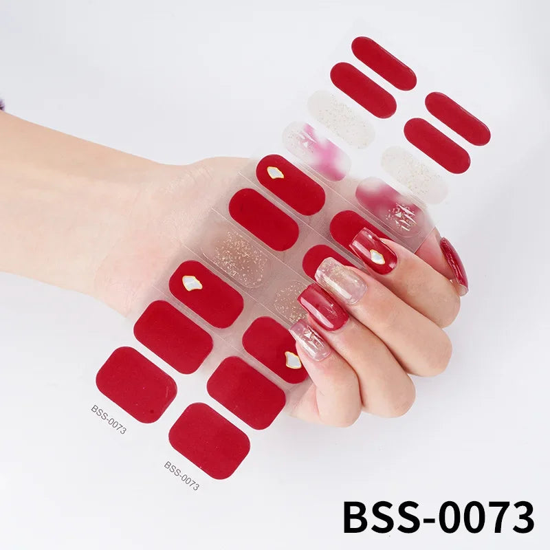 Geluxe Strips Christmas Decoration Nail Manicure Nail Sticker